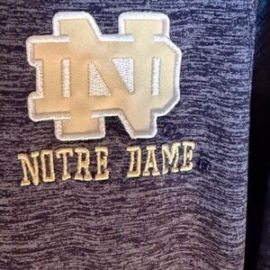 Chiliwear Notre Dame Fighting Irish Polo‎ Shirt Mens 1XLT Blue Heathered Sport